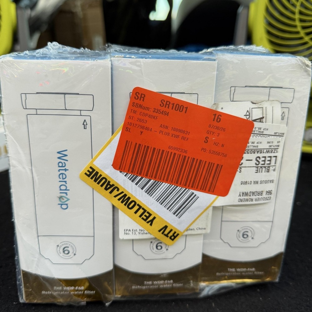 Waterdrop WDP-F48 Refrigerator Water Filter For GE XWF WR17X30702 3 Pack White